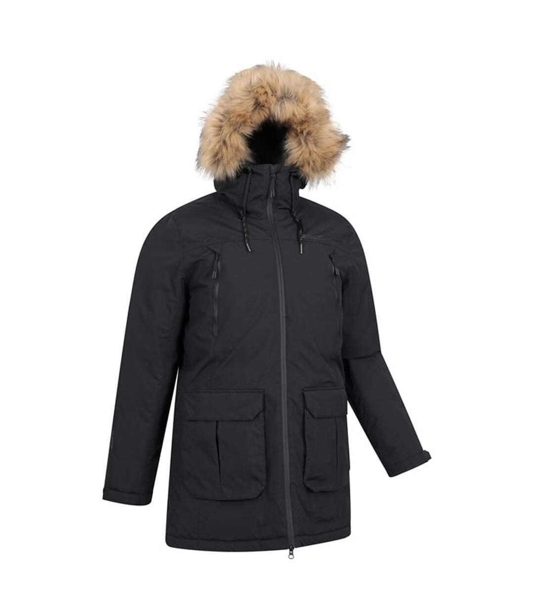 Mens Traverse Hybrid Waterproof Jacket Black Mountain Warehouse-4