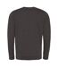 AWDis Hoods Mens Long Sleeve Washed Look Sweatshirt (Washed Charcoal)