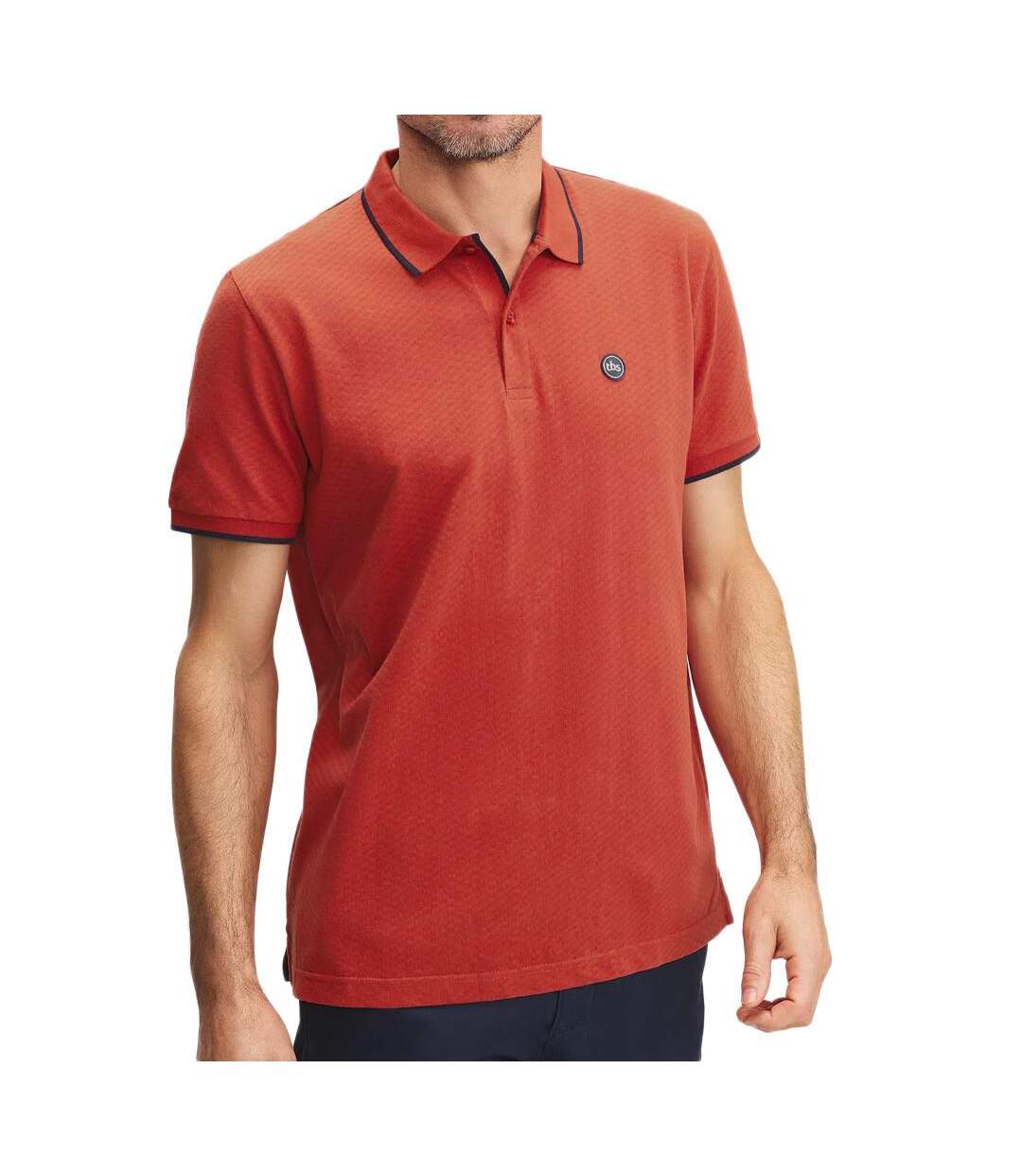 Polo terracotta Homme TBS Nory - L