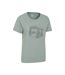 Womens/ladies Forest Bear Organic Loose Fit T-shirt Khaki Green Mountain Warehouse-4