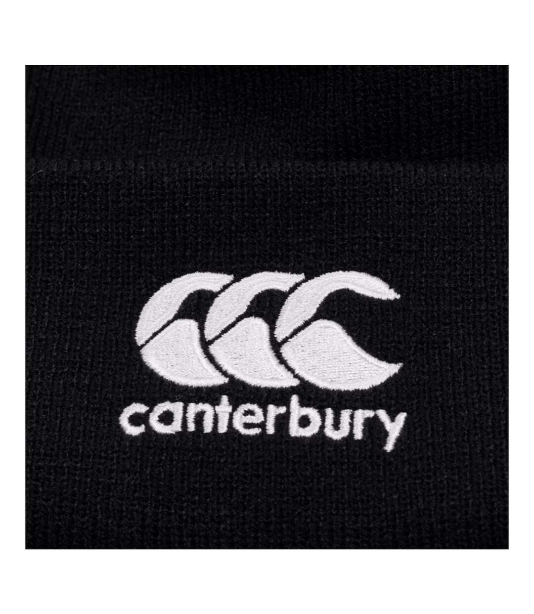 2025 Bobble Beanie Black Canterbury-3