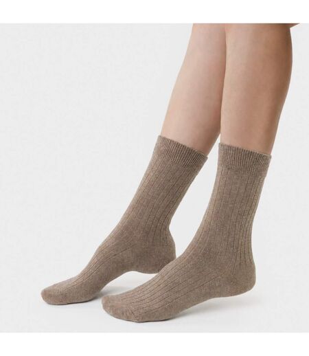 Ladies Organic Cotton Camel Wool Socks - Soft Warm Natural Breathable Socks