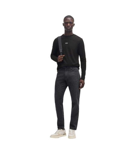 Mens Long-sleeved T-shirt Black Boss