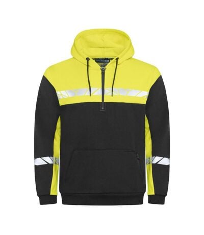 Sweat À Capuche Progression Homme Noir Jaune Projob
