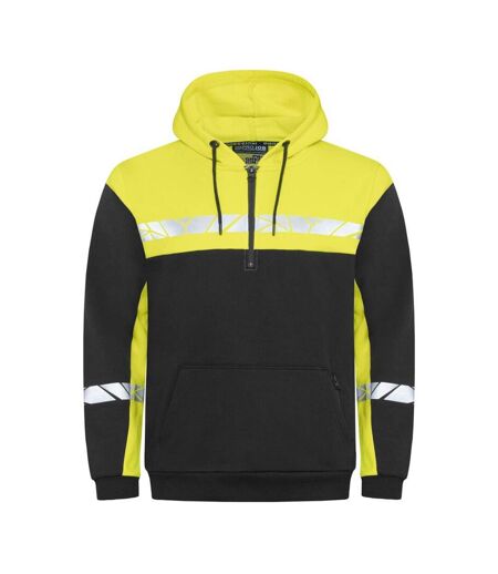 Sweat À Capuche Progression Homme Noir Jaune Projob