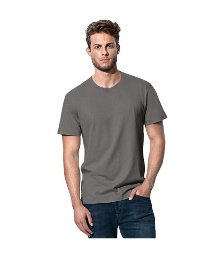 T-shirt Classique Homme Gris Foncé Stedman