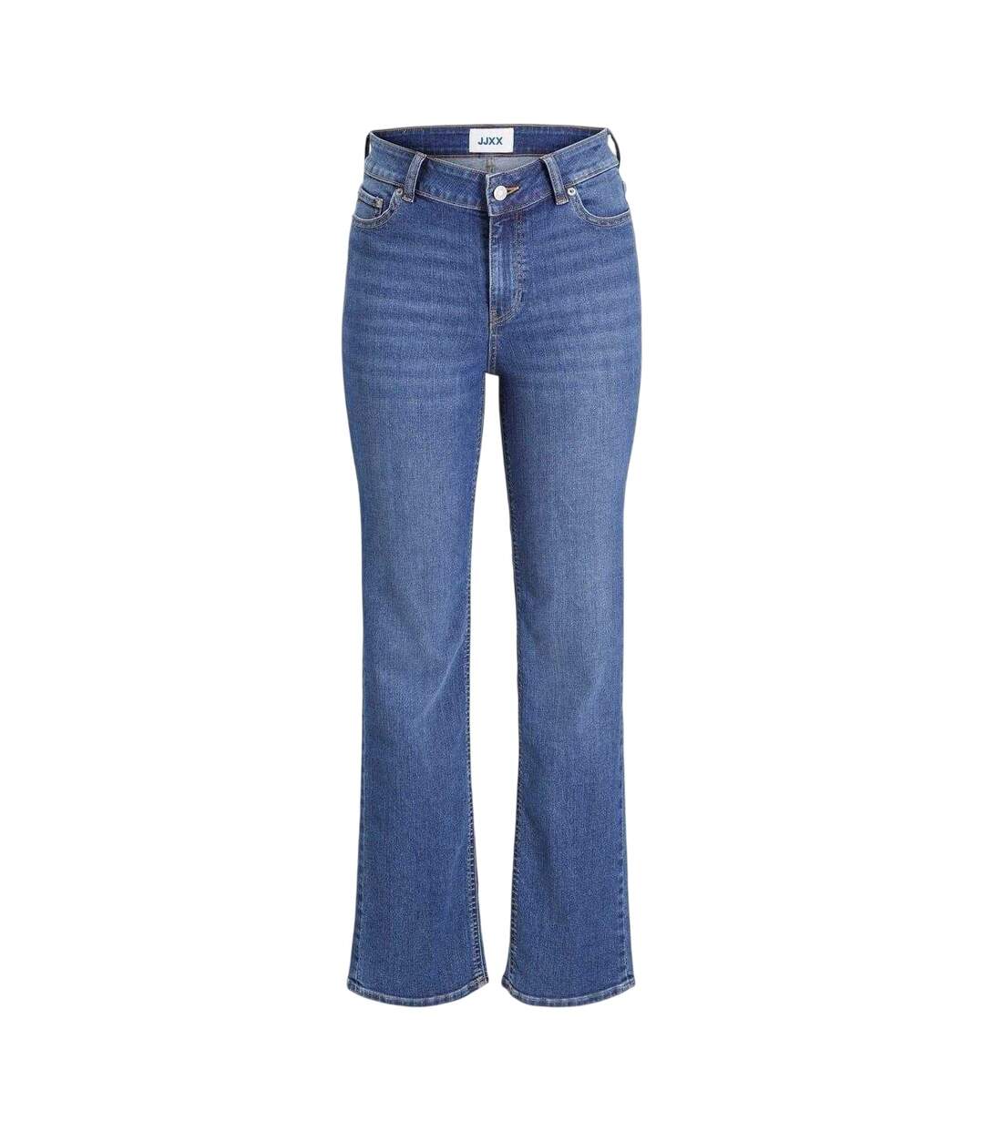 Womens/ladies Denim Straight Leg Jeans Medium Blue JJXX-2