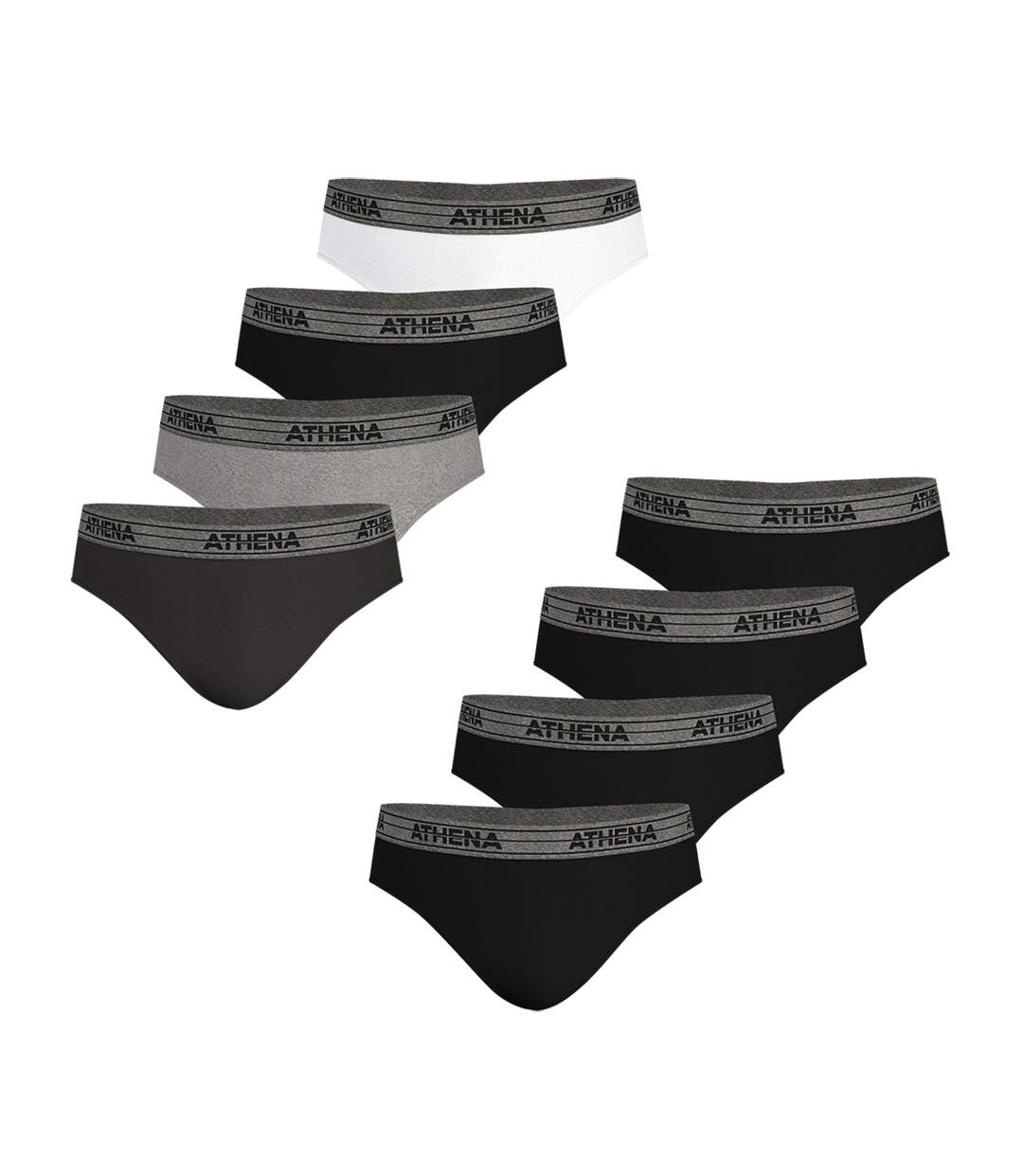 Lot de 8 slips homme Eco Pack Athena-2