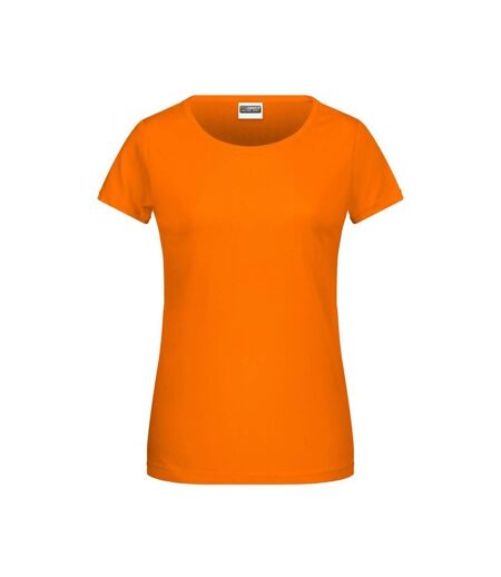 T-shirt Basic Femme Orange James And Nicholson