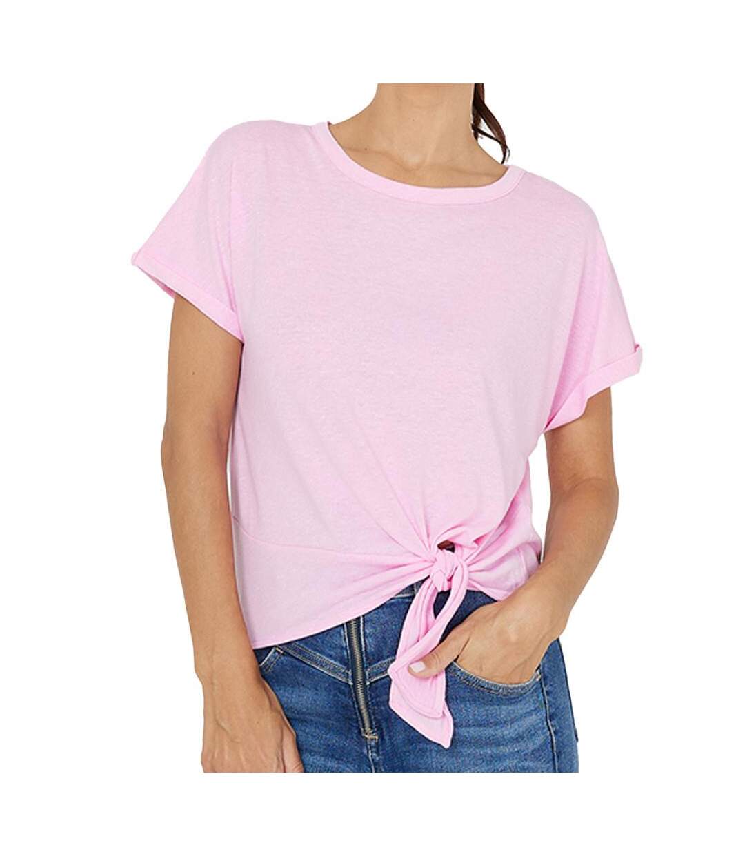 T-Shirt Rose Femme Vero Moda Marijune - L-1