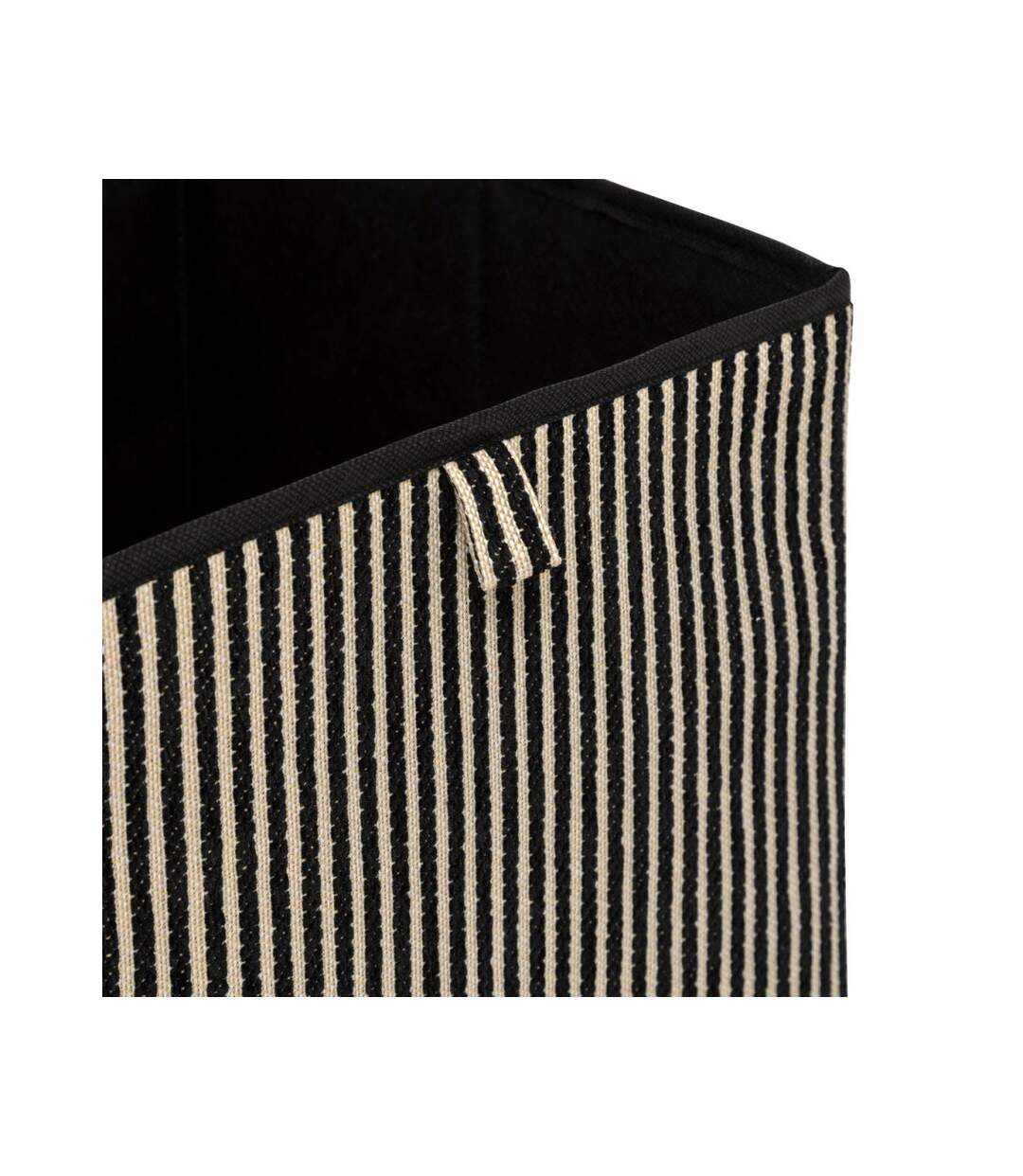Boîte de Rangement Déco Cotty 31x31cm Noir-2