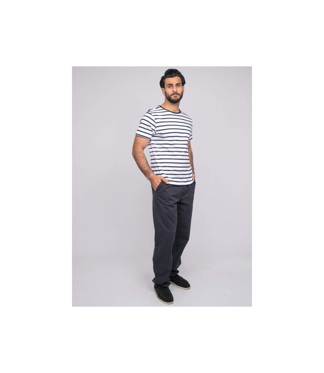 T-shirt manches courtes rayures NAFRO-4