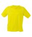 T-shirt Team Adulte Jaune Noir James And Nicholson-1