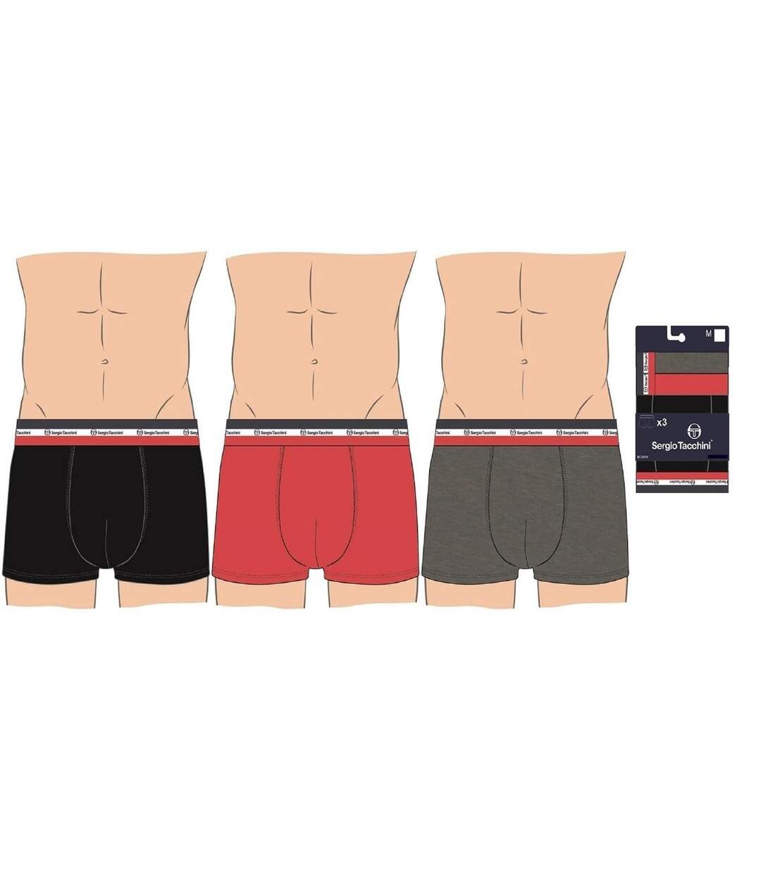 Boxer SERGIO TACCHINI X3 Pack de 3 Boxers 0860-4