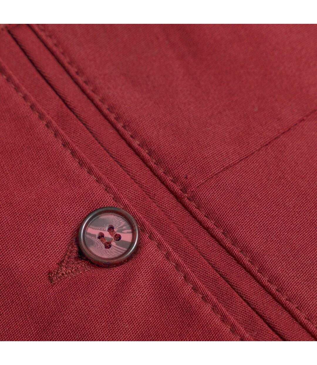 Pantalon Motif/style Uni Homme Rouge Bordeaux Di Selentino-3