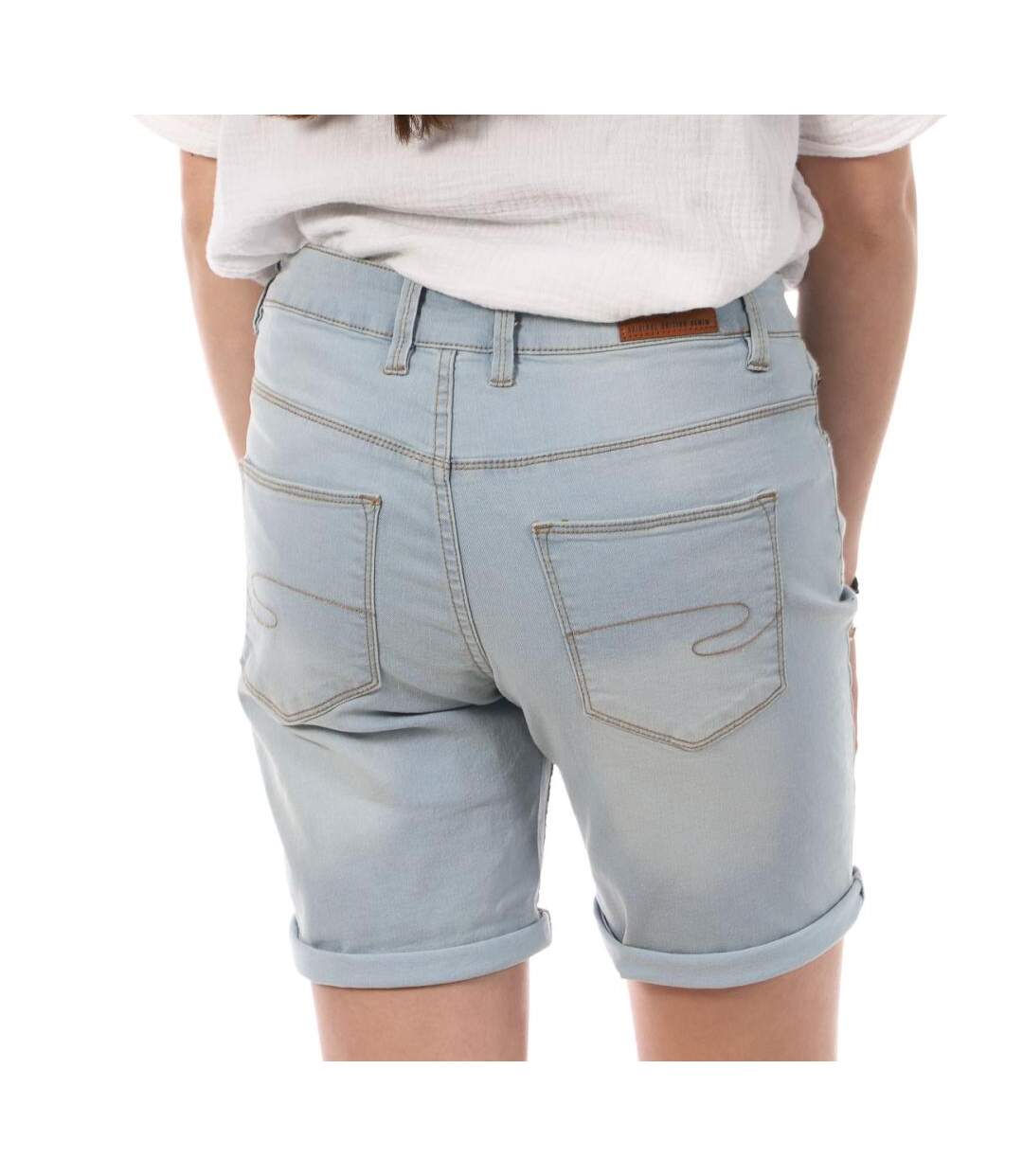 Bermudas en jean bleu femme lee cooper wopara-2