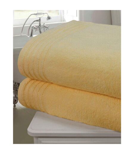 Rapport Soft Touch Towel (Pack of 2) (Ochre Yellow) (One Size) - UTAG283
