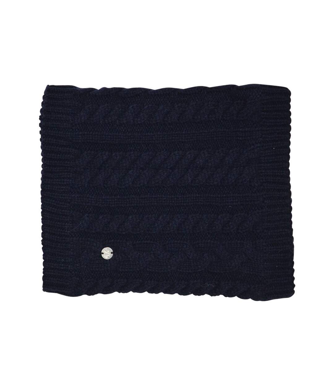 Adults Meribel Cable Knit Snood One Size Navy HyFASHION-1