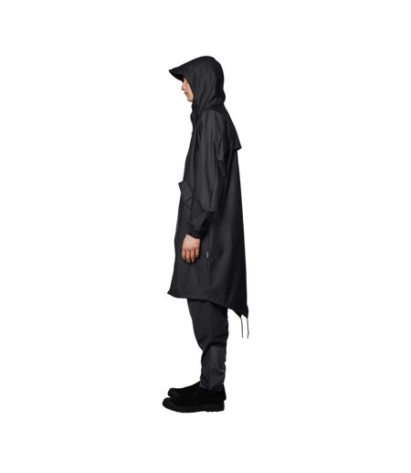 Unisex Adult  Long-sleeved Parka Black Rains