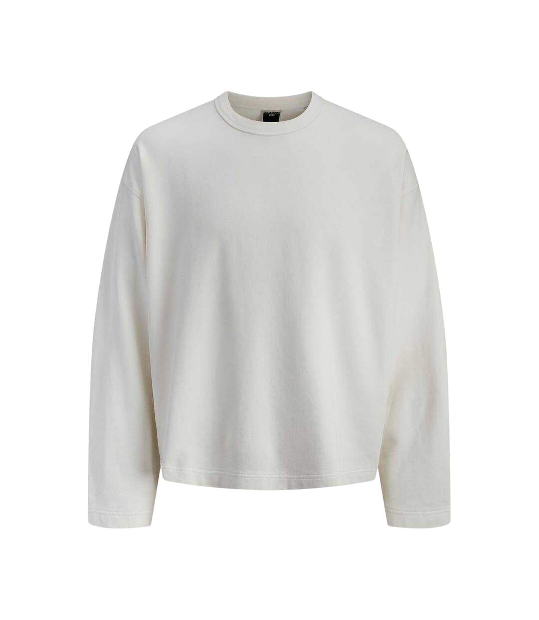 Mens Athletic Club Ribbed Back Print Sweatshirt Cloud Dancer Jack And Jones-1