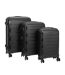 Turin Travel Suitcase Set 26in X 47.5cm Black Linea-3