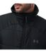 Mens Insulated Hooded Jacket Black Grey Under Armour-4