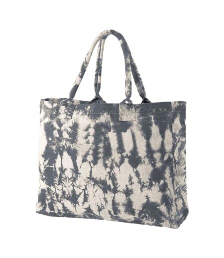 Tote Bag Motif/style Tie-dye Taille Unique Noir Naturel Westford Mill