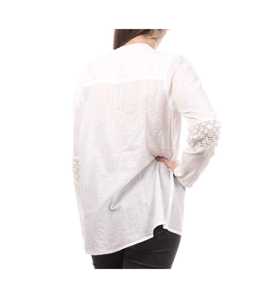 Blouse Blanche Femme Teddy Smith Cepure - XS-2