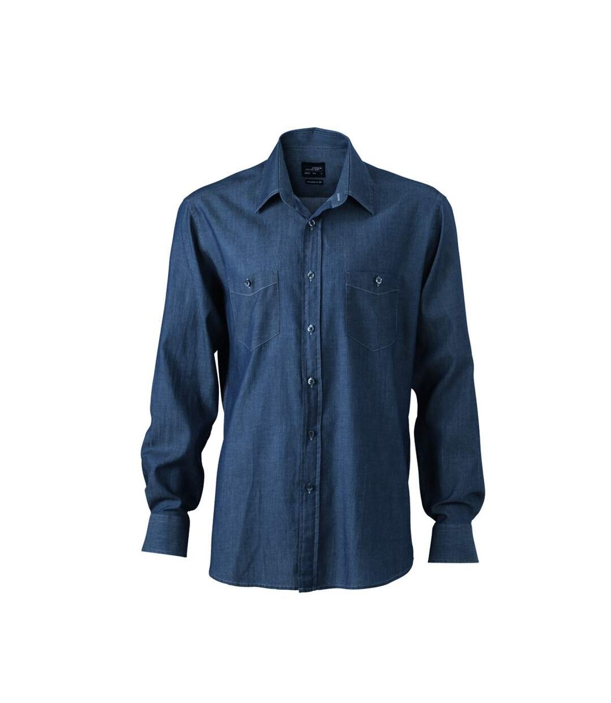 chemise manches longues jean Denim HOMME JN629 - bleu foncé