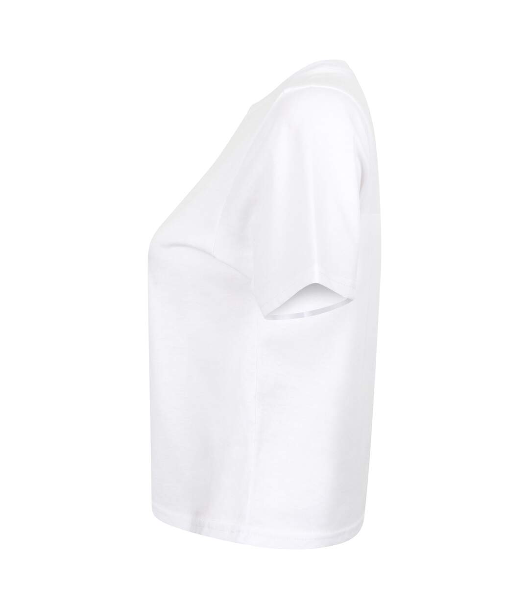 T-shirt court boxy femme blanc Skinni Fit-4