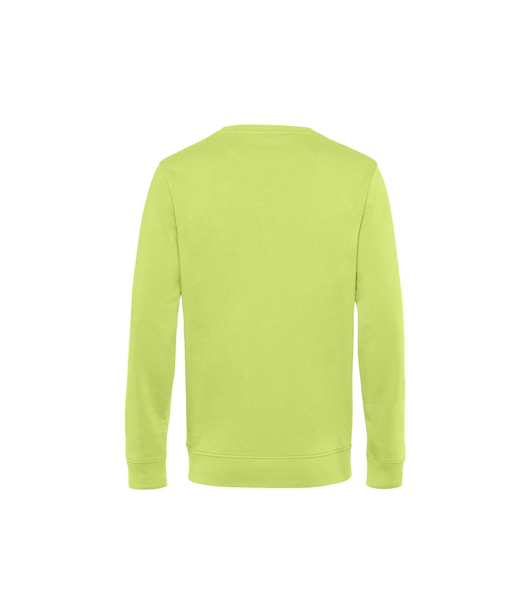 B&C Sweat organique à col ras du cou pour hommes (Vert citron) - UTBC4691