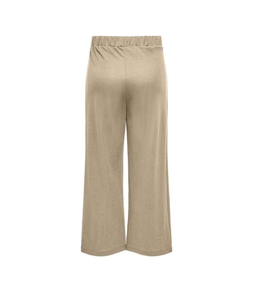 Pantalon fluide beige femme jdy rebekka-2