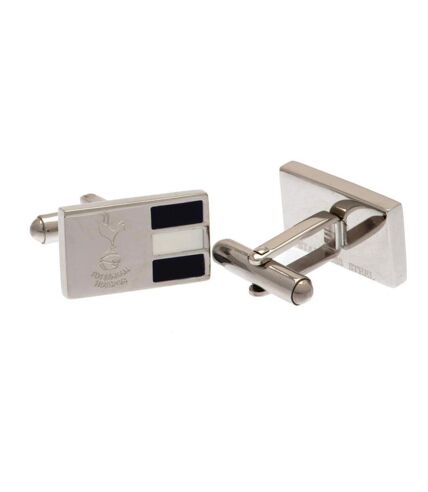 Tottenham Hotspur FC Stripe Stainless Steel Cufflinks (Silver) (One Size) - UTTA7598