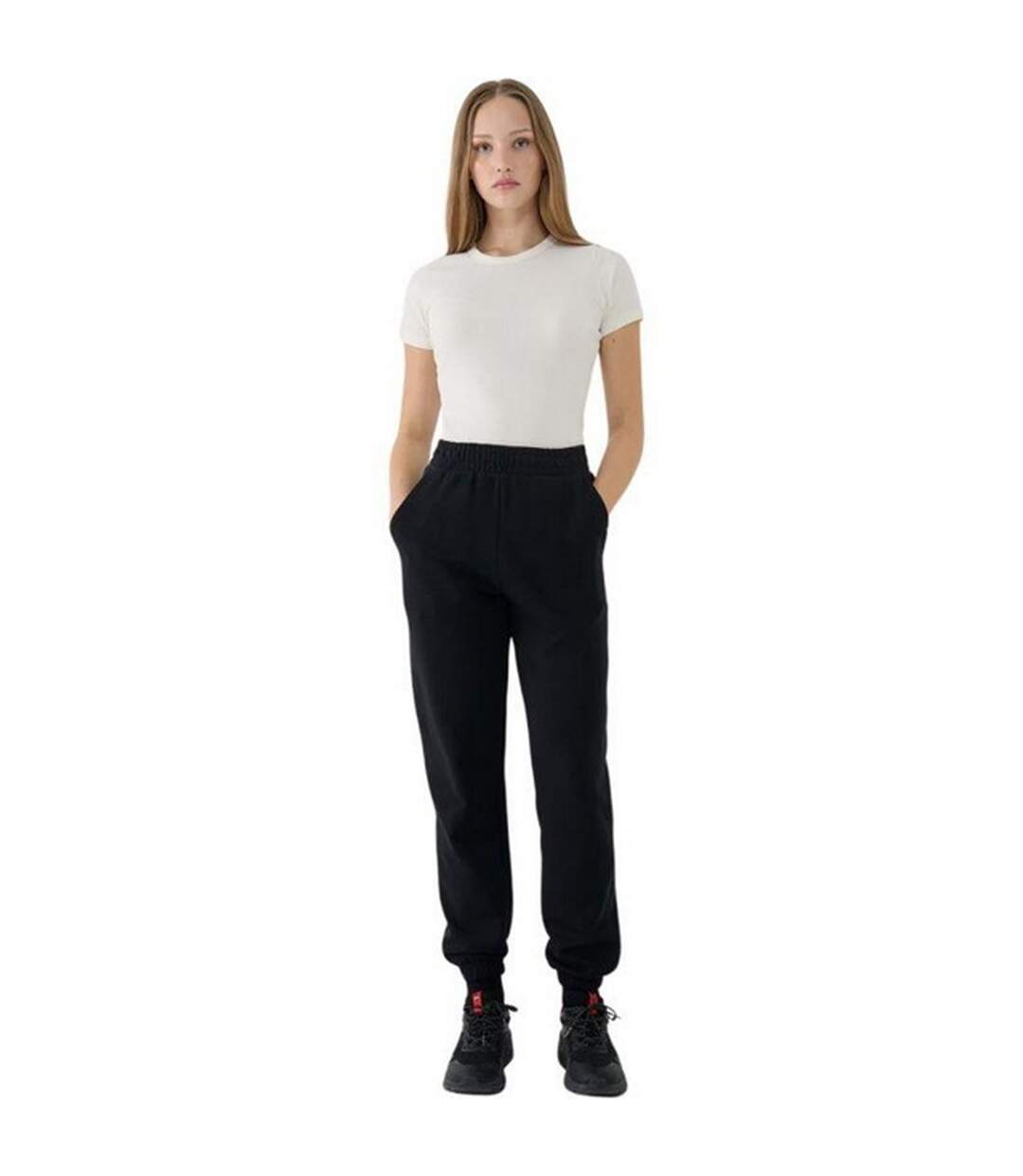 Pantalon De Jogging F1013 Femme Noir 4F-1
