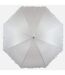 Drizzles Frilled Bridal Stick Umbrella (White) (One Size)