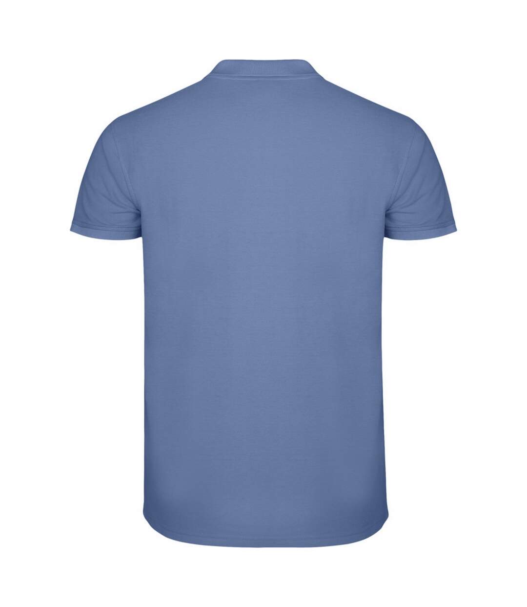 Mens star short-sleeved polo shirt riviera blue Roly