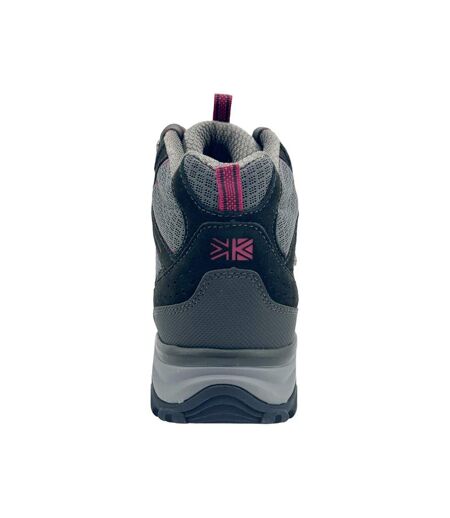 Chaussures Montantes De Marche Mount Femme Noir Rose Karrimor