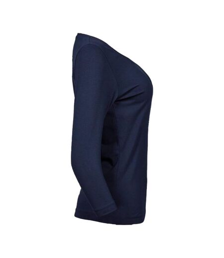 T-shirt Manches ¾ Femme Bleu Marine Tee Jays
