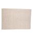 Tapis Déco en Laine Jajru 200x300cm Blanc-1