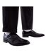 Mens Double Monk Strap Flat Formal Shoes Black Where´s That From-4