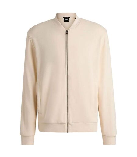 Blouson Aviateur Motif/style Uni Homme Blanc Boss