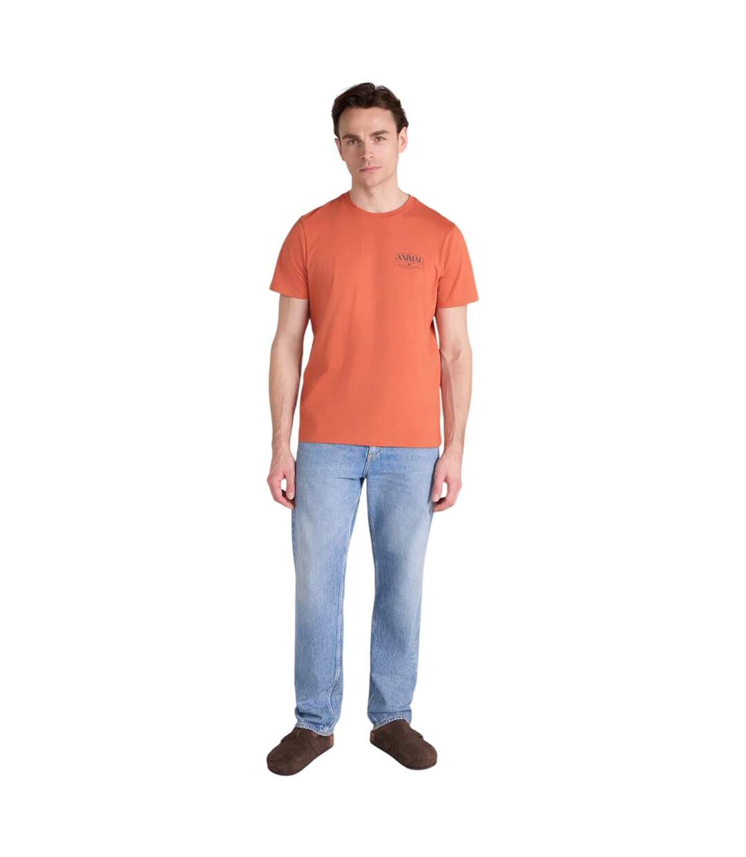 T-shirt Motif/style Imprimé Au Dos Jacob Homme Orange Vif Animal-1