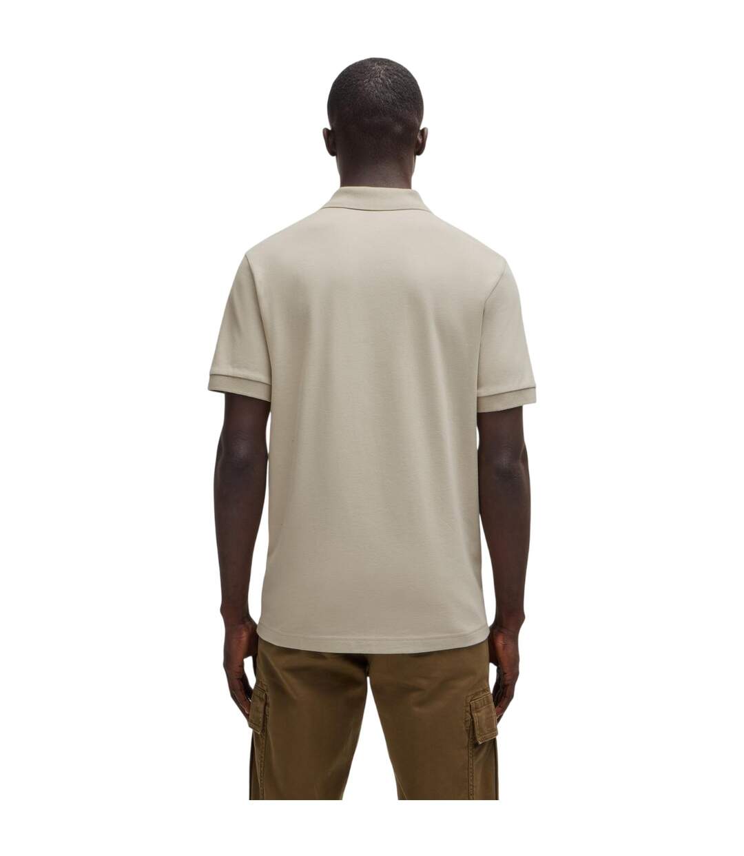 Polo Motif/style Logo Rectangulaire Passenger Homme Beige Clair Boss-3