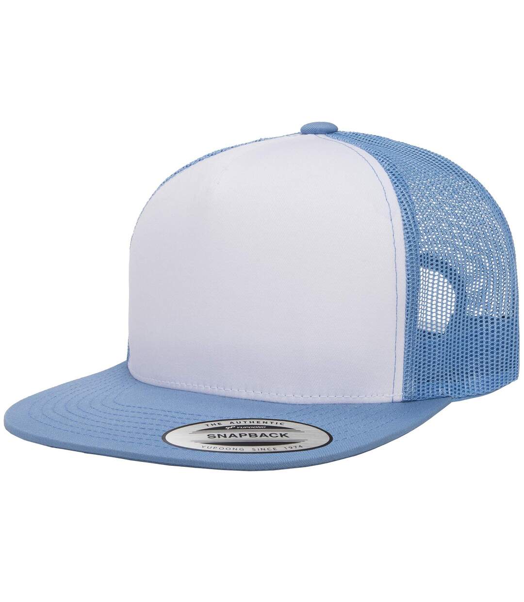 Casquette Trucker Classic Blanc Bleu Classique Yupoong-1