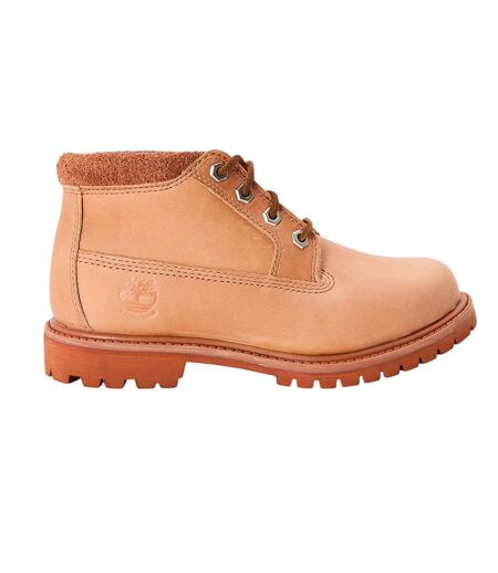 Womens/ladies Nellie Leather Waterproof Chukka Boots Light Red Timberland