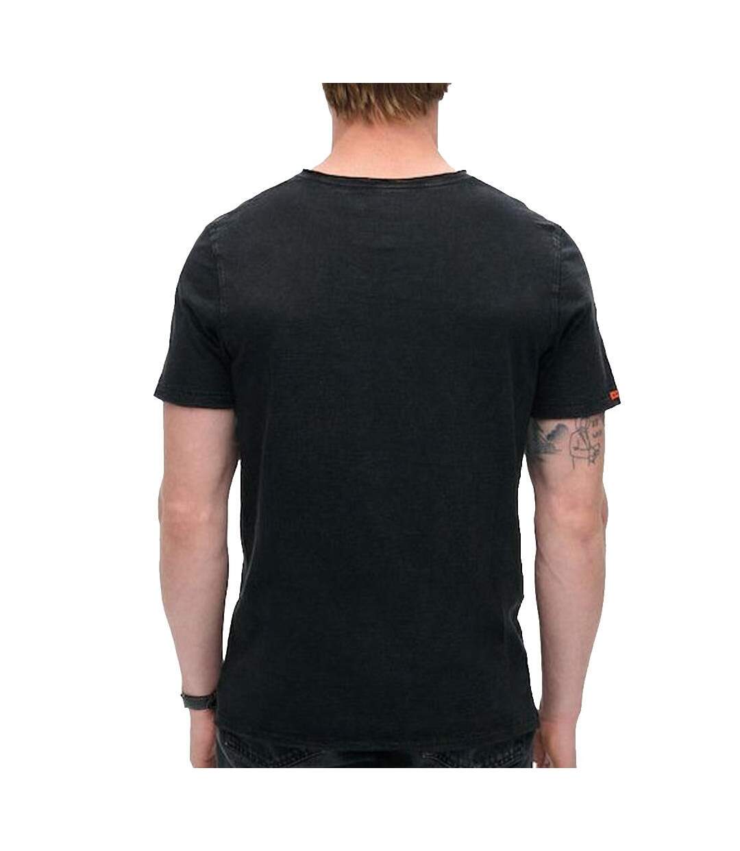 T-Shirt noir homme superdru raw - l-2