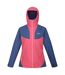 Regatta Womens/Ladies Raddick Waterproof Jacket (Fruit Dove/Dusty Denim) - UTRG9326