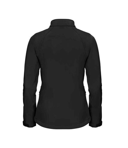 Womens/ladies 3 layer soft shell jacket black Russell