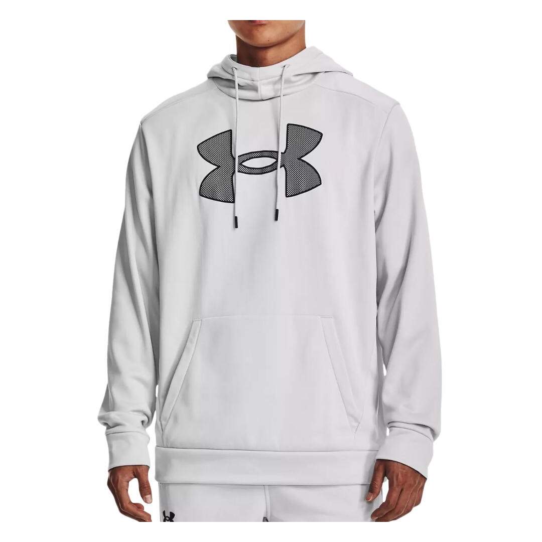 Sweat à Capuche Gris Homme Under Armour Fleece Big Logo - L-1