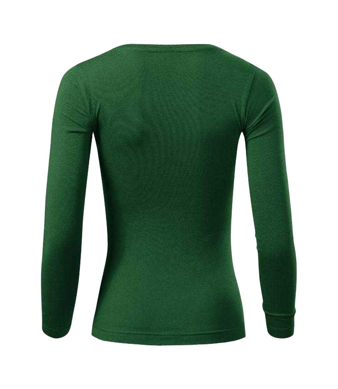 T-shirt Manches Longues Motif/style Uni Femme Vert Kaki Malfini-2